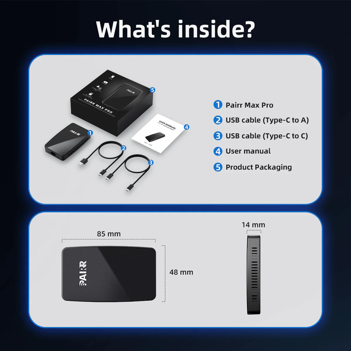 2025 NEW Upgrade Pairr Max Pro-Netflix /YouTube/ IPTV/TikTok Wireless CarPlay/ Android Auto Car Box