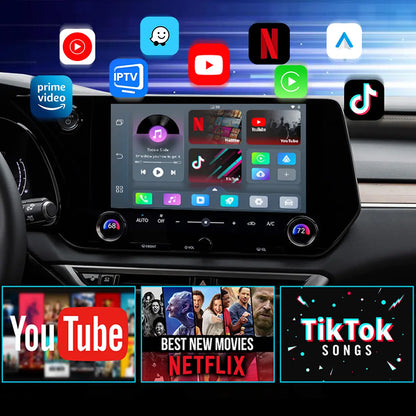 2025 NEW Upgrade Pairr Max Pro-Netflix /YouTube/ IPTV/TikTok Wireless CarPlay/ Android Auto Car Box